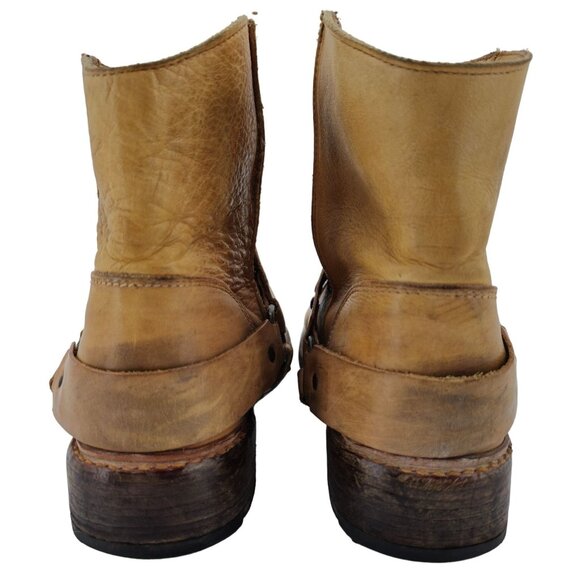 Bed Stu Cobbler Series Exeter Women's 10 Distressed Leather Harness Ankle Boots - Picture 6 of 14
